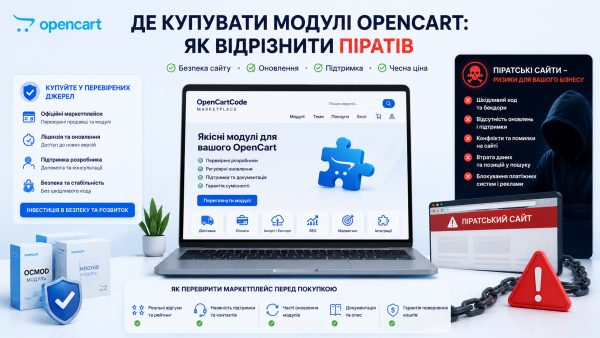 Where to buy OpenCart modules: how to distinguish pirates