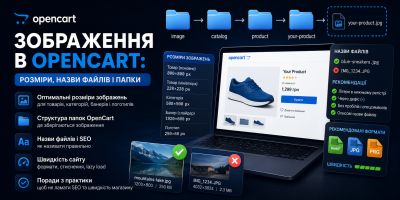 Зображення в OpenCart: розміри, назви файлів і папки