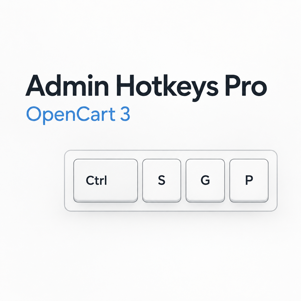 Admin Hotkeys Pro for OpenCart 3