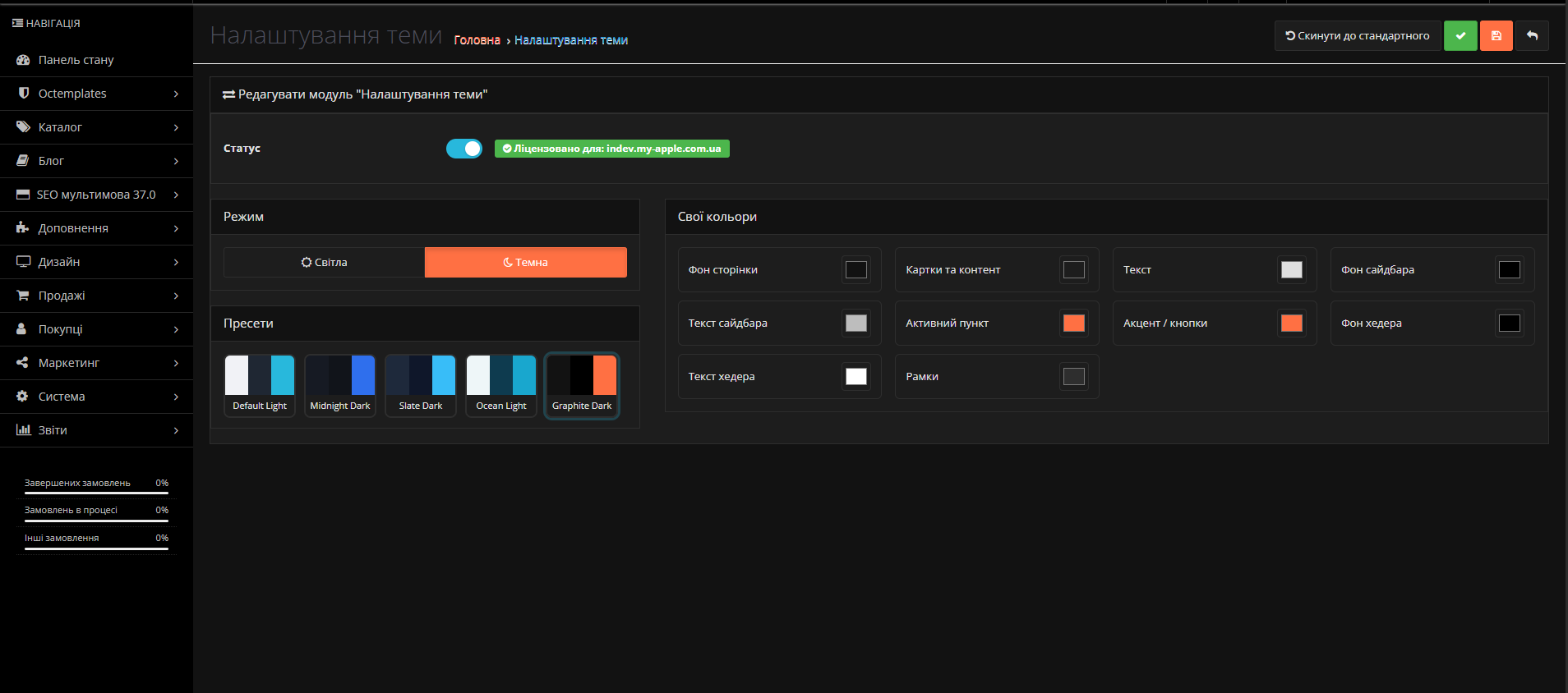 Theme Customizer - 3