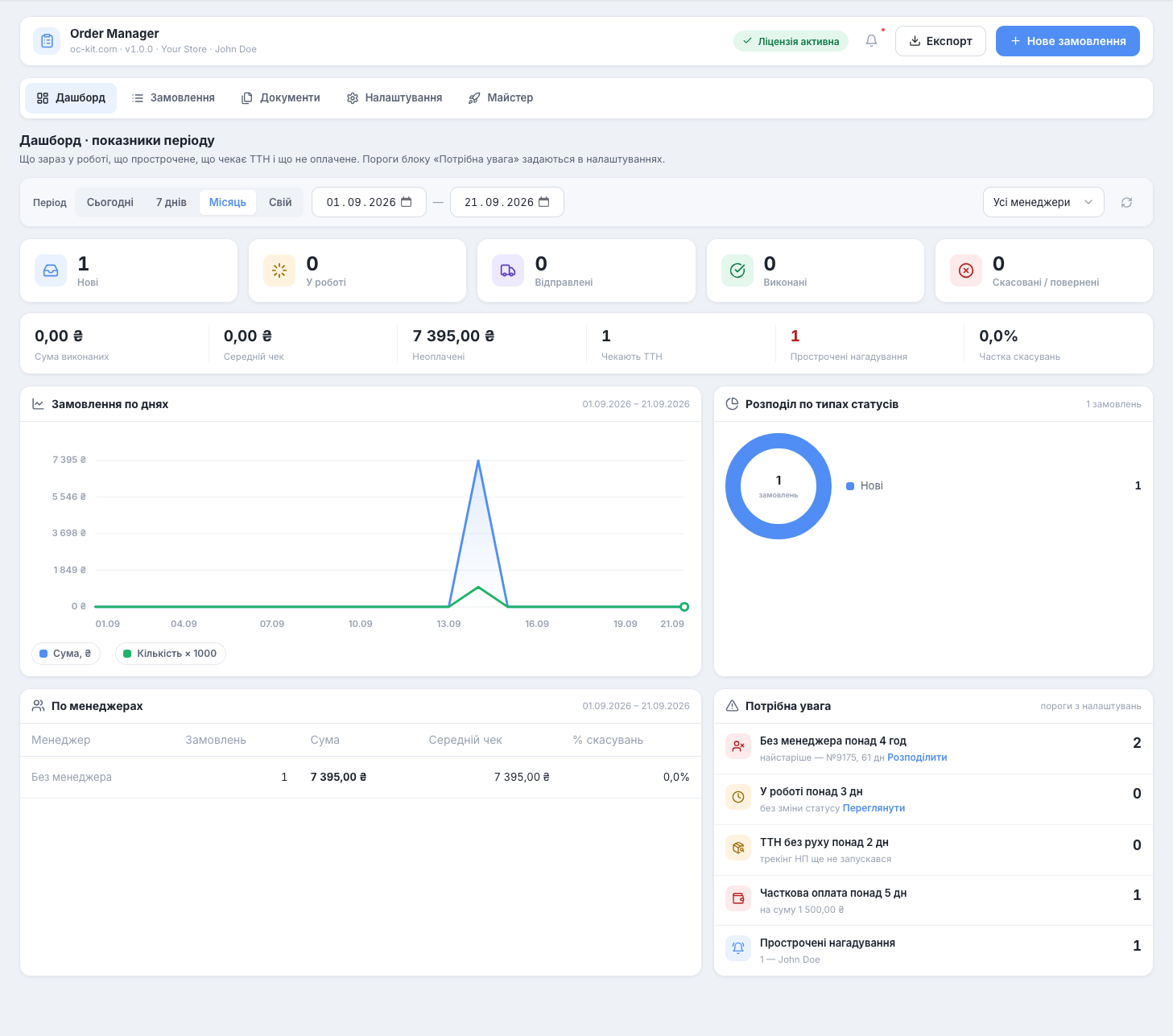 Order Manager - зручний редактор замовлень - 3