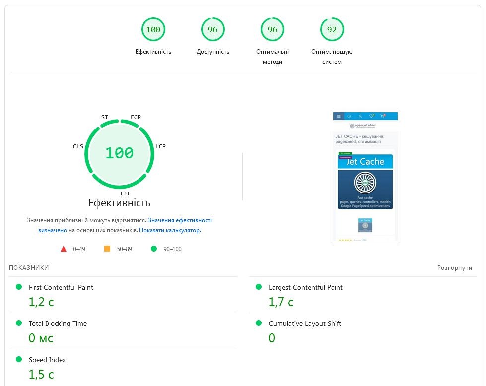 Jet Cache - кешування, pagespeed, оптимізація, SEO - 3