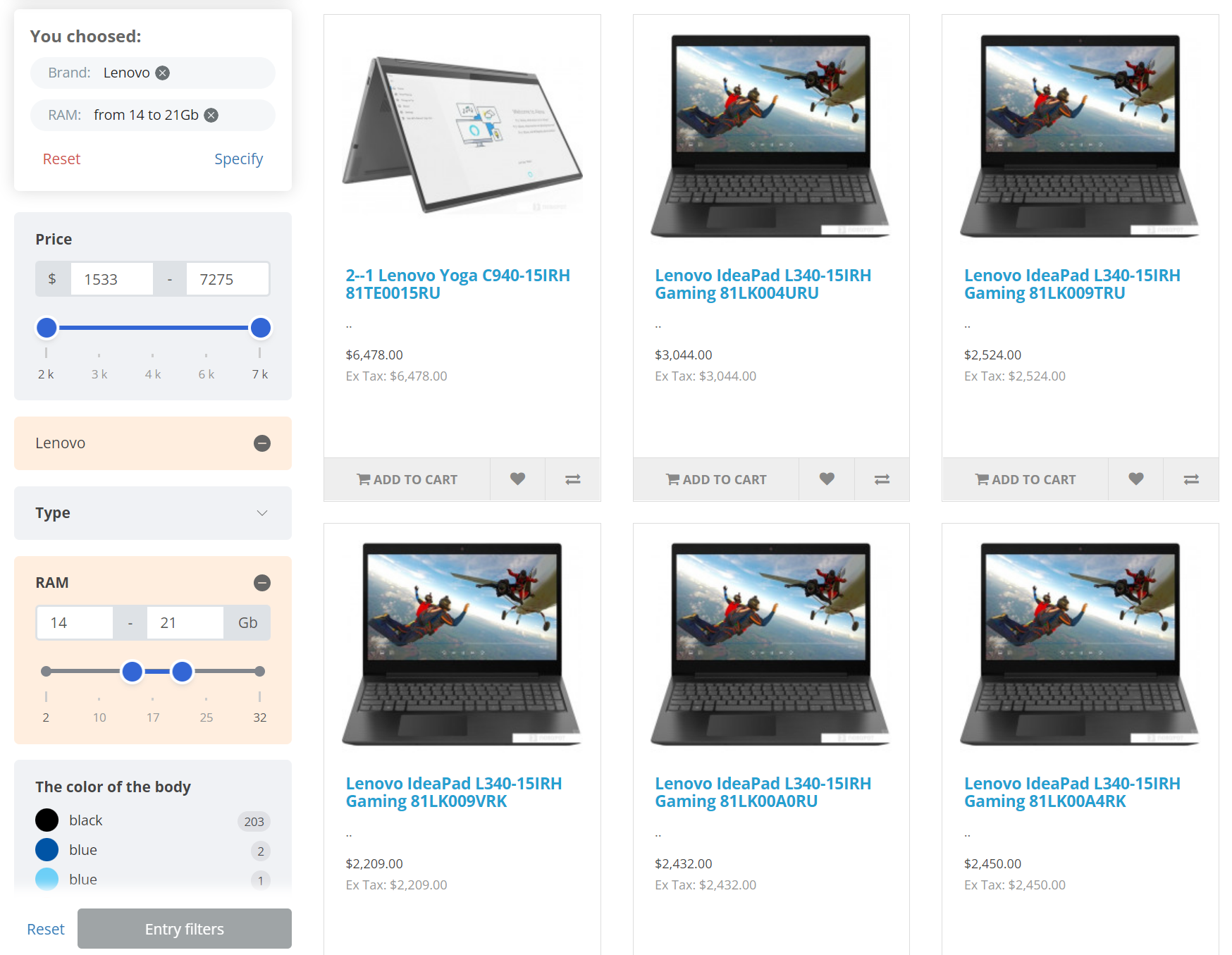 OCFilter - Фільтр за атрибутами, брендами, ціною та інше - 4