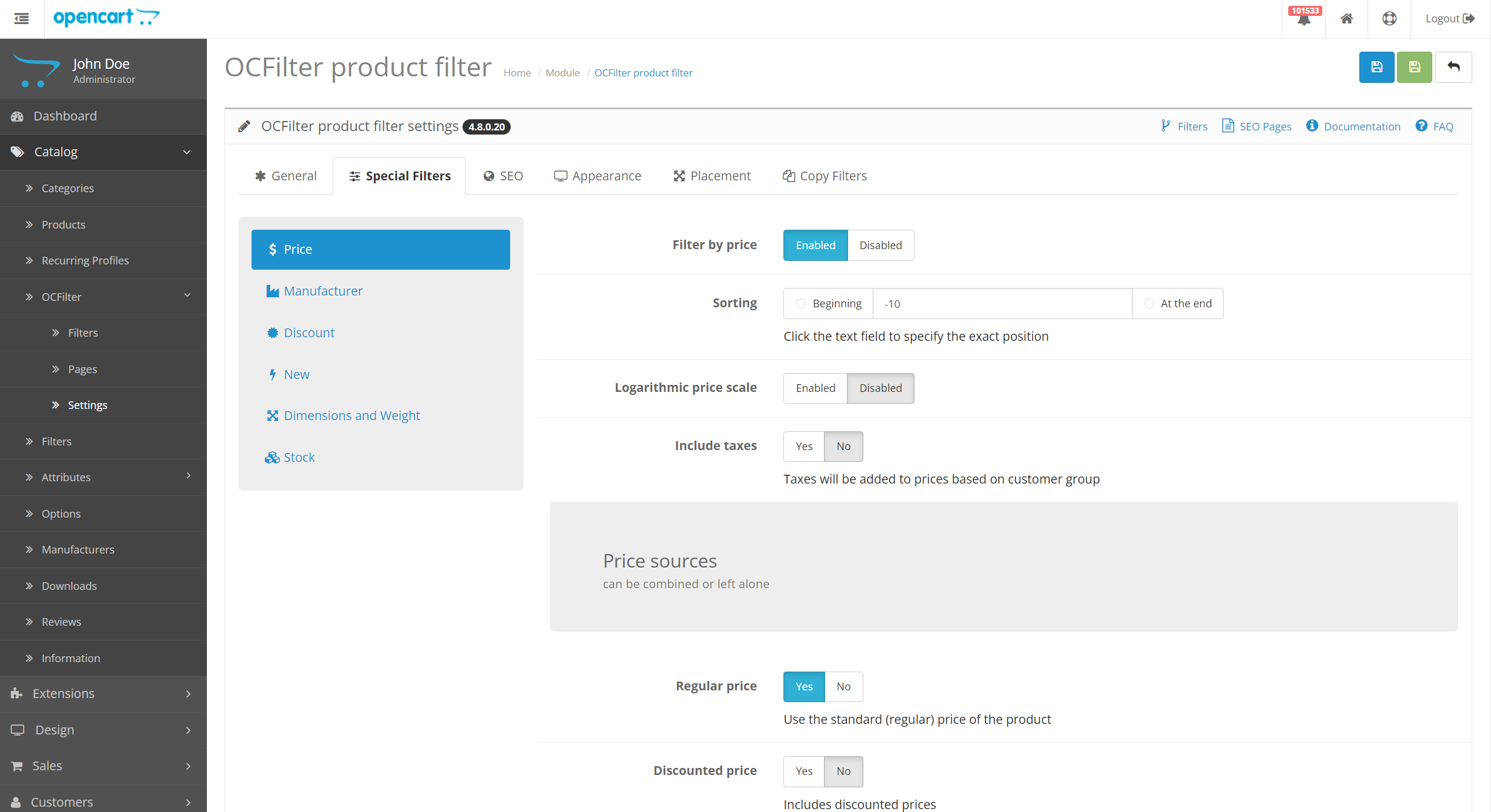 OCFilter - Фільтр за атрибутами, брендами, ціною та інше - 7