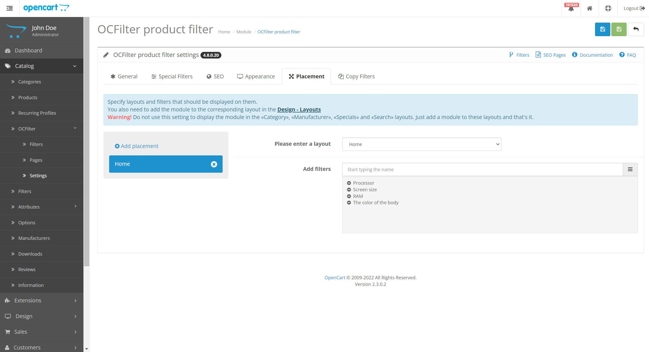 OCFilter - Фільтр за атрибутами, брендами, ціною та інше - 10