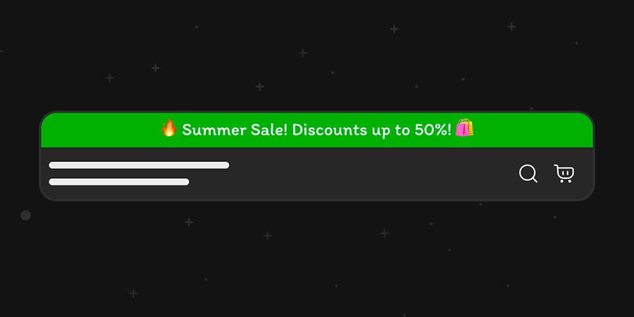 Ads Info Line - Верхній рекламний банер