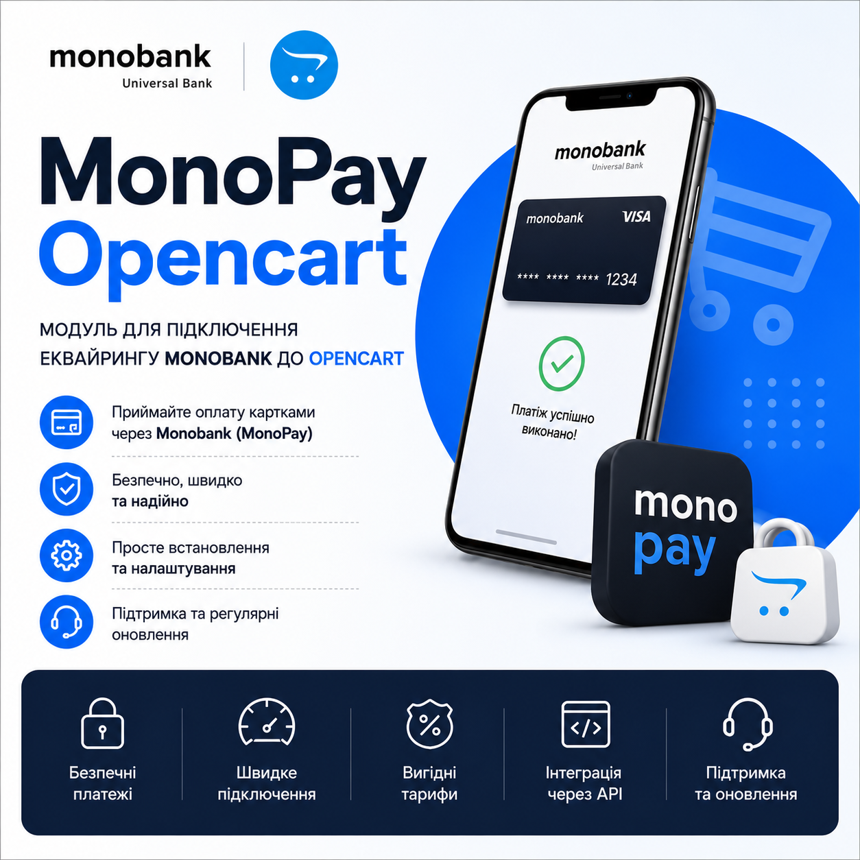 MonoPay Opencart - module for connecting Monobank acquiring to Opencart