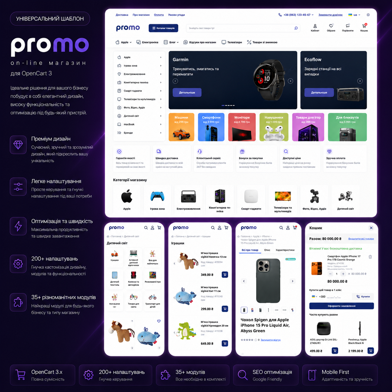 Promo – adaptive universal template