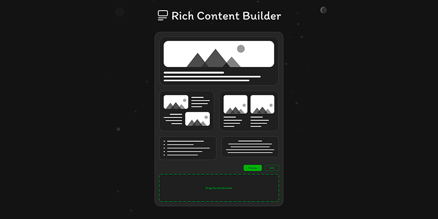 Rich Content Builder – Product content block builder